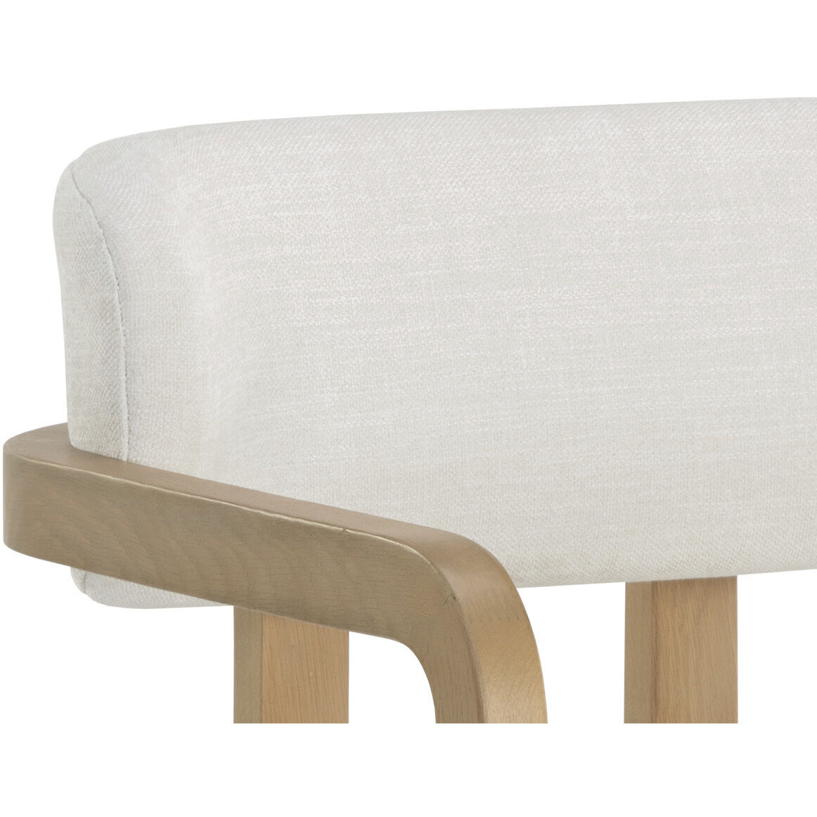 Madrone Rustic Oak / Heather Ivory Tweed Dining Armchair